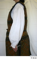  Photos Medieval Brown Vest on white shirt 3 brown vest historical clothing upper body 0006.jpg